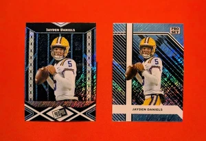 🔥Jayden Daniels -2024 Leaf Collective Promo Press Pass PPB-3/PSB-3 Blue Shimmer - Bild 1 von 2