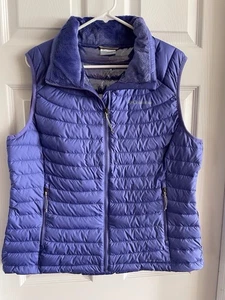 Chaleco Columbia Omni-Heat Acolchado Cremallera Completa Para Mujer Talla XL Bolsillos Púrpura - Imagen 1 de 6