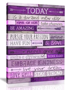 Inspirational Wall Art with Office Wall Decor for Bedroom Teen Girl Wall Pict... - Picture 1 of 7