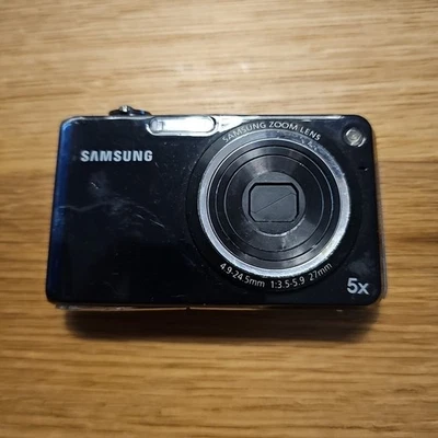 Digitalkamera Samsung PL150 Schwarz Zustand Ok Getestet Lesen Kleiner Bruch Kam - Bild 1 von 4