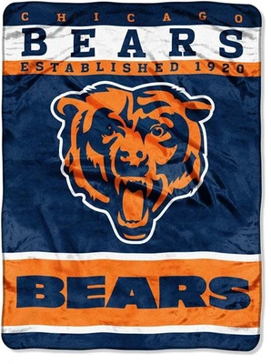 Chicago Bears NFL Northwest est. Manta Raschel 1920 60" x 80" Foto 1 de 2