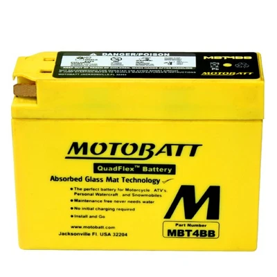 MotoBatt AGM Battery 2001-09 fits Yamaha SR 400 2010-12 SR 400 FI Foto 1 de 4