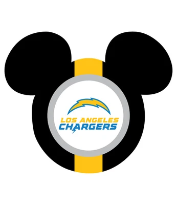 Los Angeles Chargers Vinyl Sticker, Laminated For Protection - Image 1 of 3
