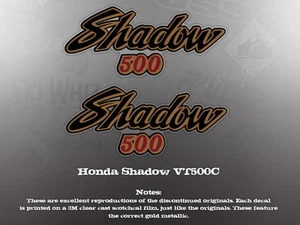 HONDA 1985 VT500C SHADOW SIDE COVER DECALS GRAPHICS - Picture 1 of 1