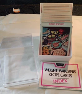 VTG 1976 Full set Weight Watchers Recipe Card Library w/ Box & Book - Imagen 1 de 6