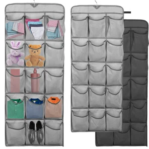 Hanging Shoe Organizer Pockets Hanging Closet Storage Shelves Rotating Hanger ஐ - Picture 1 of 16