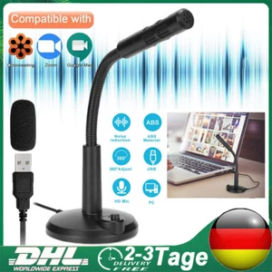 USB-Mikrofon für PC Kondensator Computer Desktop Laptop Studio Gaming Stand NEU - Bild 1 von 21