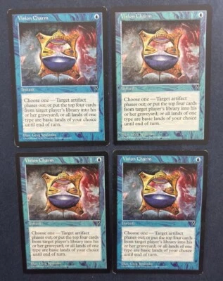 MTG 4X VISIONS VISION CHARM ENGLISH MAGIC THE GATHERING BLUE COMMON INSTANT - Image 1 of 4