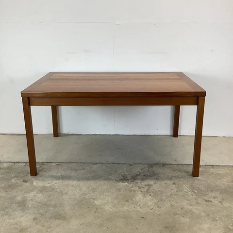 Scandinavian Modern Draw Leaf Teak Dining Table Cover