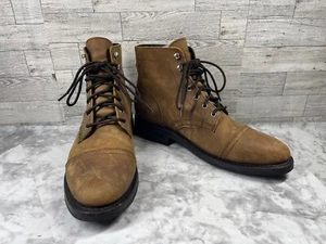 Thursday Boots Co Chukka Hombres 9.5M Zapato Capitán Marrón Cuero Cordones Botín al Tobillo - Imagen 1 de 19