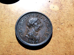 AU++ 1806 REINO UNIDO GRAN BRETAÑA REY GEORGE III PENIQUE D11 - Imagen 1 de 2