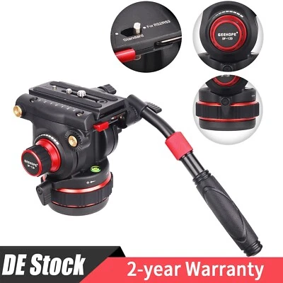 GEEHOPE DF-12D Professional Fluid Head mit flacher Basis für Hochleistungsstativ - Bild 1 von 4