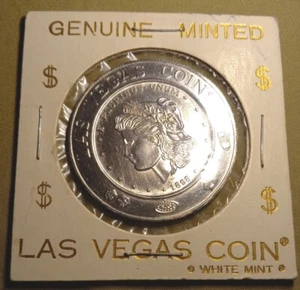 Rara moneta bianca 1898 1979 Las Vegas in perfette condizioni non in circolazione originale coniata, degno di nota - Foto 1 di 8