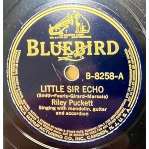Riley Puckett Little Sir Echo / Dream Train 78 Country Record Bluebird 8258 - Picture 1 of 6
