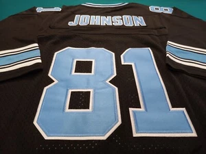 CALVIN JOHNSON CUSTOM **XL* 2015 BLACK ALTERNATE JERSEY, SEWN! - Picture 1 of 4