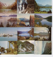 Sanitarium NZ. New Zealand Lakes (Series 1) 1977. Full set of 12