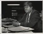 1988 Press Photo CRRA project director Edward Boman at his Bridgeport office