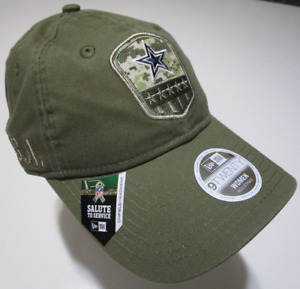 New Era 9Twenty Dallas Cowboys NFL Football Cap Hat Women's Salute To Service