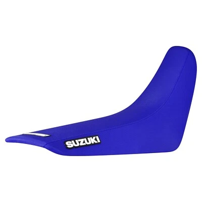 Cubierta de asiento con pinza Suzuki DR 650 2001-2024 todo azul estándar #244 logotipo Foto 1 de 4