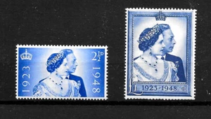 GB KGVI 1948 Royal Silver Wedding Set of 2 SG493 - SG494, VLMM - Picture 1 of 1