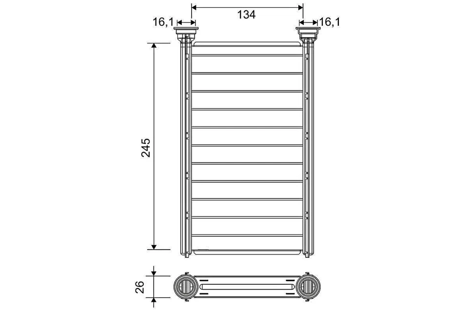 Intercambiador de calor de calefacción interior VALEO para MERCEDES AMG GT W205 13-23 998300061 Foto 1 de 1