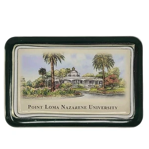 Pisapapeles de vidrio Eglomise Designs Inc Point Loma Nazarene University - Imagen 1 de 5