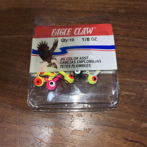 100 Ganci Eagle Claw 570BP #10 Nero Platino Per Maschere - Fabbricazione Maschere Da Pesca