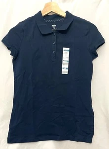 152183 Girls XL 14 OLD NAVY Blue S/S School Uniform Pique Cotton Polo Shirt NWT - Picture 1 of 3