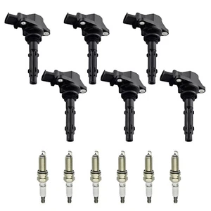 6PCS Ignition Coil & Spark Plug Car Replacement For Mercedes-Benz ML350 ML450 - Picture 1 of 14