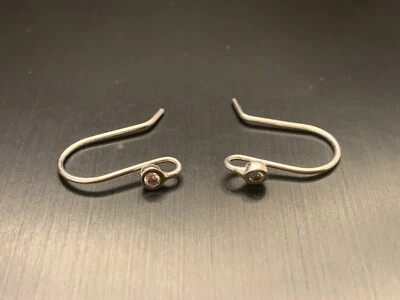 Brand New Genuine Pandora Silver Compose Dangle Posts Hooks CZ Earrings 290677CZ - Image 1 of 3