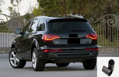 For 2006-2015 Audi Q7 SS Black Rear Car Exhaust Muffler Tailpipe Tip 2PCS - Image 1 of 4