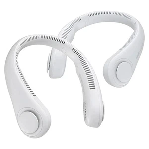 JISULIFE Portable Neck Fan Hands-Free Wearable Personal Fan 2 Pack - Picture 1 of 5