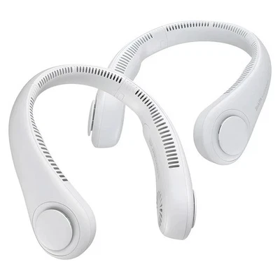 JISULIFE Portable Neck Fan Hands-Free Wearable Personal Fan 2 Pack