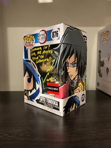 Funko Pop Giyu Tomioka 876 Demon Slayer Anime Firmado Auto Arte Personalizado - Imagen 1 de 7