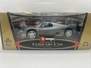 1/18 Bburago Gold Collection 1995 Met. Gray Ferrari F50 HT jm #3382 READ ME! - Picture 1 of 24