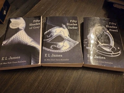 Fifty 50 Shades of Grey Trilogy Book Set Series By E L James, Paperback - Image 1 of 4