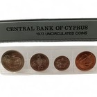 Central Bank of Cyprus 1979 Complete Year Set Mils Uncirculated Coins - Preloved