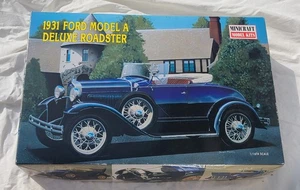 Minicraft Models 1931 Ford Model A Deluxe Roadster 1:16 Scale 1997 New Open Box - Picture 1 of 17