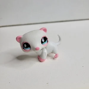 Littlest Pet Shop LPS #520 - WHITE FRET - Blue Diamond Eyes - 2006 - Hasbro - Bild 1 von 4