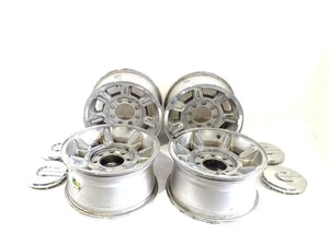 2004 2005 Hummer H2 OEM Set Of 4 Chrome Wheel Rims With Caps 17x8.5 - Picture 1 of 12
