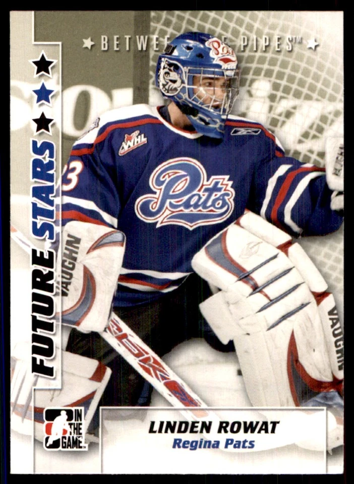 2007-08 In The Game Between the Pipes Linden Rowat Regina Pats #35 - Image 1 of 2