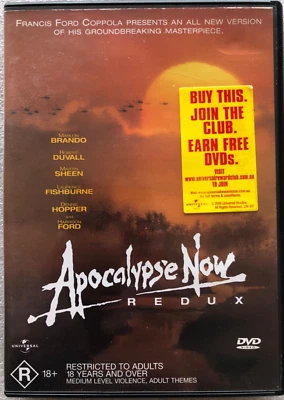 Apocalypse Now Redux Martin Sheen Robert Duvall Marlon Brando DVD - image 1 of 3