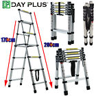 5+6 Steps Aluminum Telescopic Collapsible Loft Folding Hatch Attic Stairs Ladder