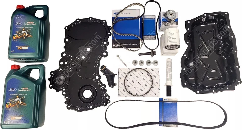 Genuine Ford Transit 2L FWD 2016- Full Wet Belt Kit Includes Castrol Engine Oil - Image 1 of 1