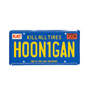 Plaque d'immatriculation métallique officielle style californien Hoonigan OG - livraison gratuite au Royaume-Uni