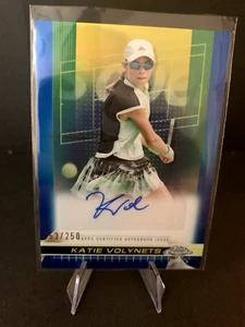 2024 Topps Chrome Tennis Katie Volynets - Blue Auto - /250 - Bild 1 von 2