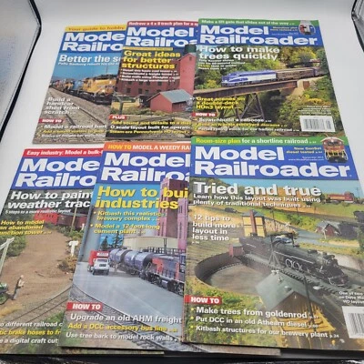 LOTE de 6 EDICIONES de revista Model Railroader de 2014 para maquetas de trenes Foto 1 de 4