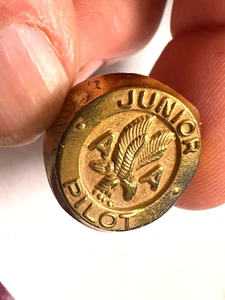 American Airlines JUNIOR PILOT Adjustable Goldtone Ring - Picture 1 of 4
