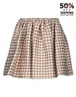RRP €250 AU JOUR LE JOUR Flare Skirt Size IT 42 Wool Blend Gingham Made in Italy