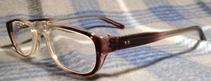 Vintage Romco Woman’s Eyeglasses Purple/Clear Translucent Frame 48[]20 145mm - Picture 1 of 11